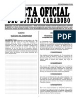 Gaceta Oficial de Carabobo No. 5159