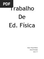 Trabalho de Educação Física