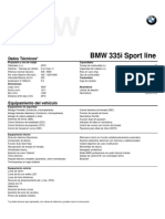 Ficha Técnica BMW 335i Sport Line PDF