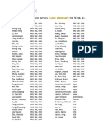 Week 44 Gold Promotions