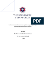 Lothian Assessment For Screening Cognition in Aphasia LASCA