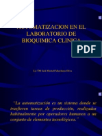 Automatización laboratorio bioquímica