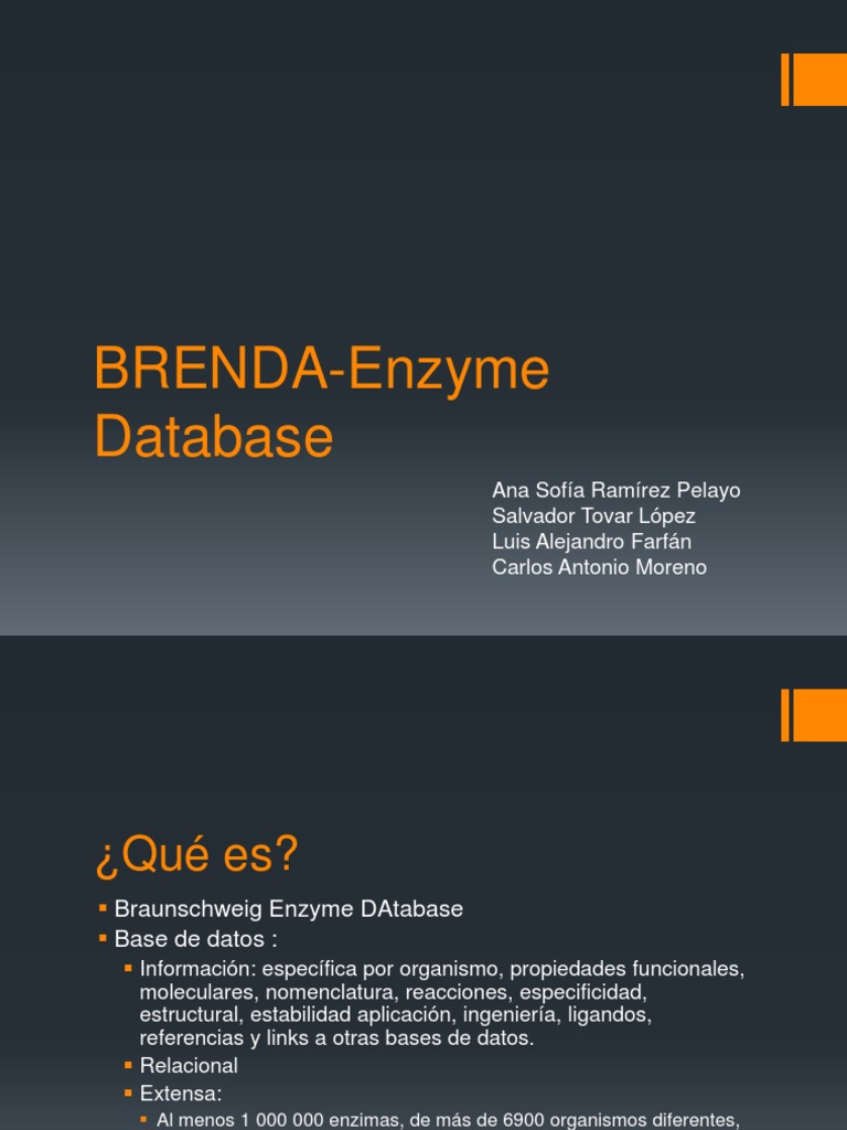 BRENDA Enzyme Database PDF