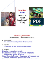 Brazil Or: Which Is Most Developed? Why?