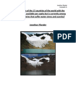 Why Is Peru One of The 17 Countries of The World With The Most Freshwater Available Per Capita But Is Currently Among The Top 30 Countries That Suffer Water Stress and Scarcity