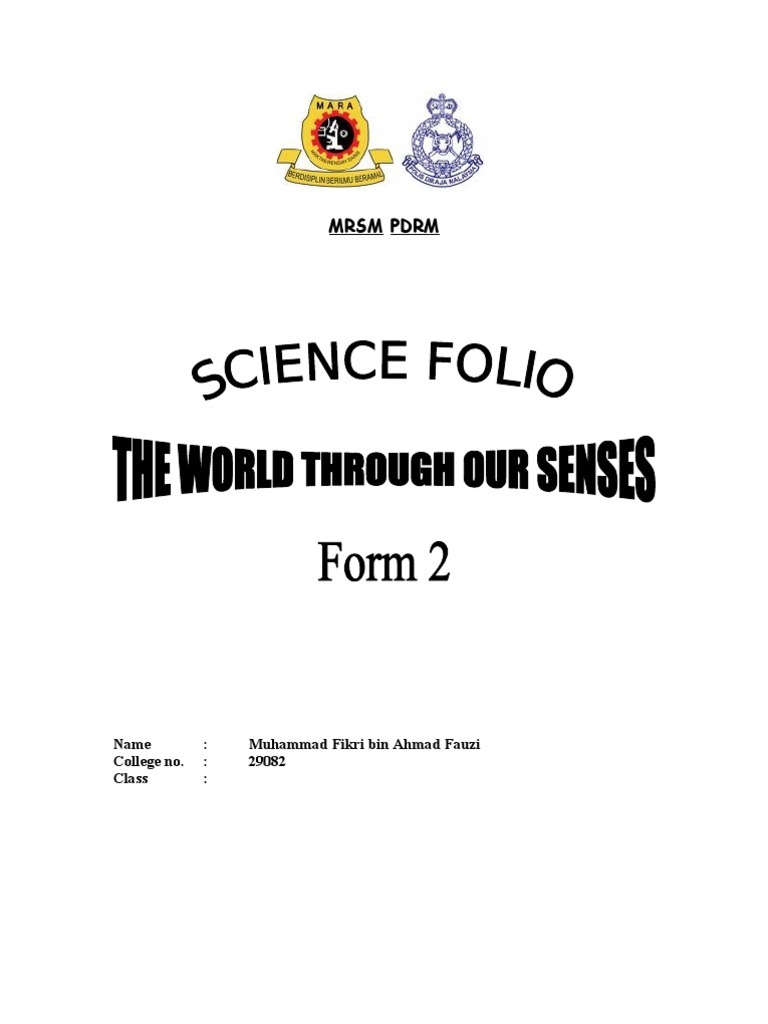 science folio form 2 the world through our senses Taste Senses