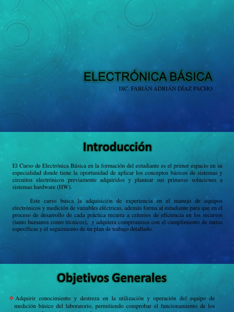 Electrónica Básica PDF Resistencia Eléctrica y Conductancia