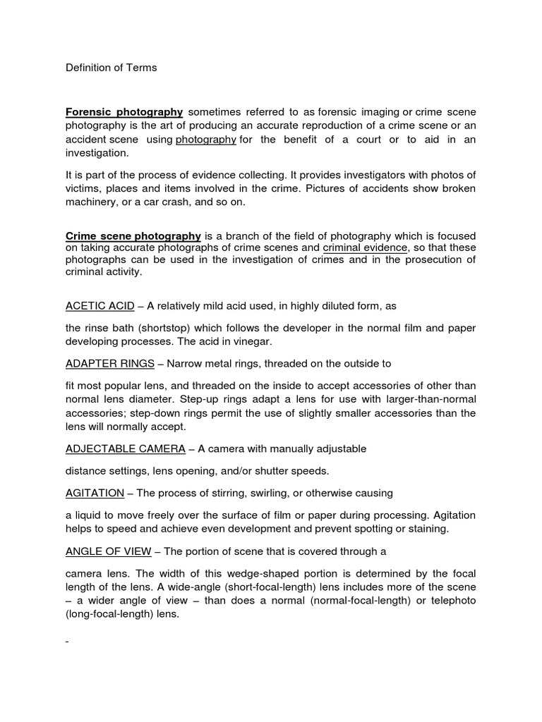 Notes in Photography .... | PDF | Exposure (Photography) | Film Speed