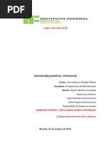 Para Corrigir Revisão Bibliografica Processos Grupo 2