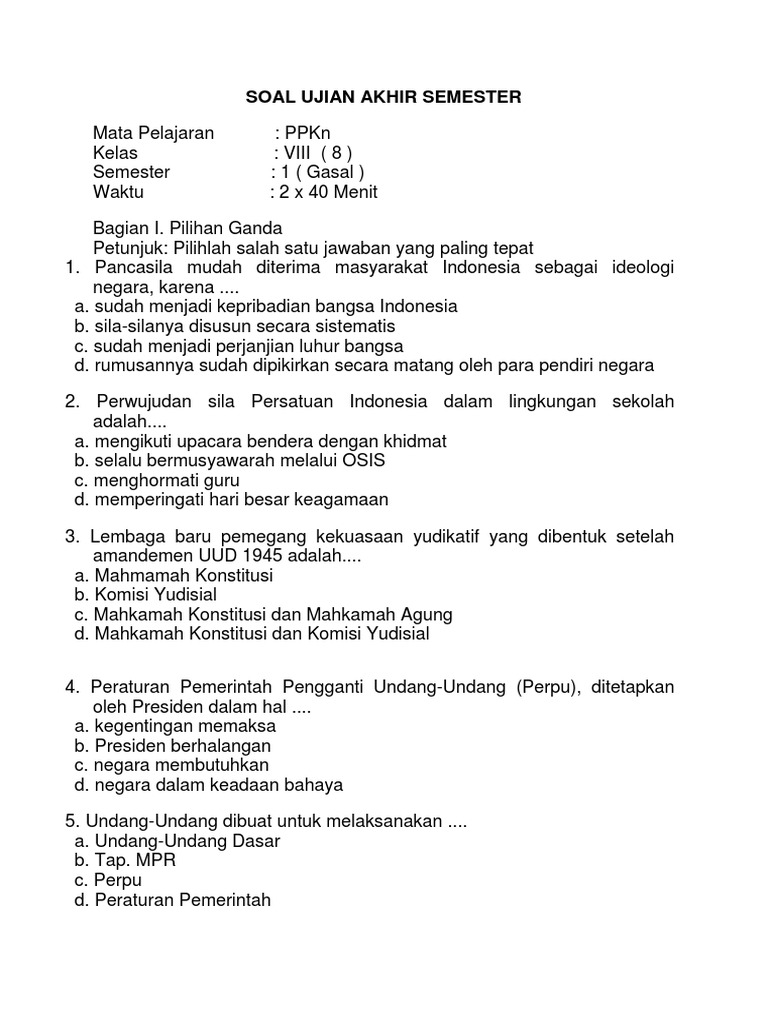 Bahasa Indonesia Kelas 8