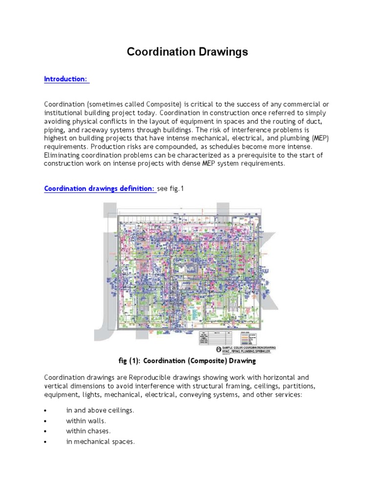 Coordination Drawings | General Contractor | Construction Management