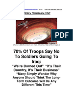 Military Resistance 12J1 Soldiers Say No to Obamas New War 