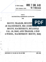 ORD 7 SNL A-61 - Quad 50 - Organizational Maintenance Allowances