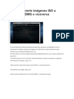 Convertir  Imágenes ISO a DMG /DMG-ISO