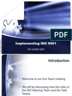 Implementing ISO 9001: Our Project Plan