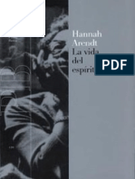 Arendt Hannah - Vida Del Espiritu