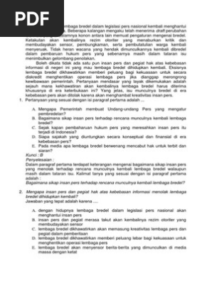 50 Soal Bahasa Indonesia Dan Jawaban Pdf