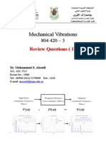 Mechanical Vibration - Review Questions