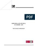 Especificação Técnica ET-198/2008 R-05: Retificador Carregador