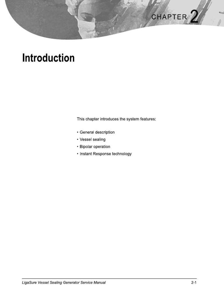 Ligasure Vessel Sealing Generator Service Manual | PDF