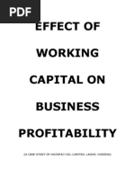 Download Effect of Working Capital on Business Profitability by enbassey SN24645430 doc pdf