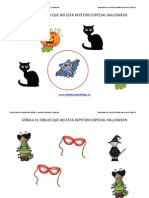 Señala EL DIBUJO QUE NO ESTA REPETIDO HALLOWEEN NIVEL INICIAL PDF