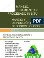 Manejo y Disposición de Desechos Sólidos