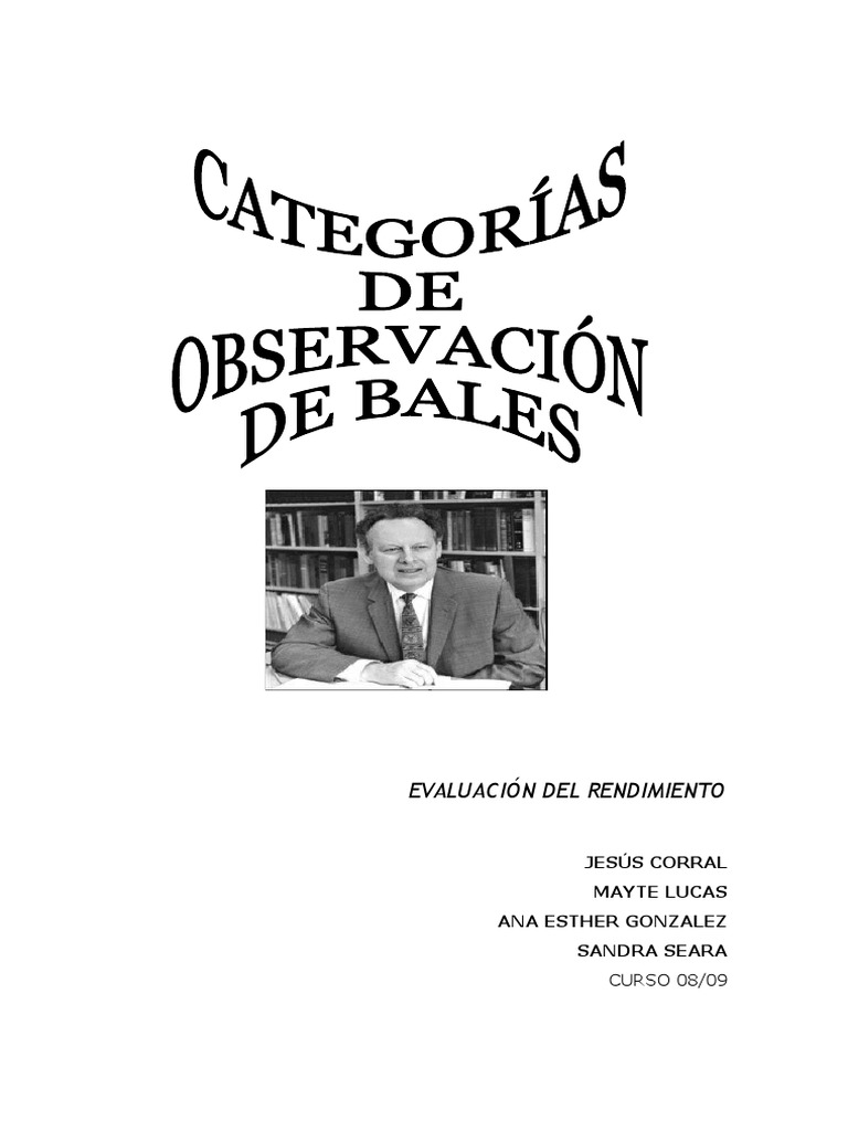 Robert Freed Bales PDF Sociología Sicología