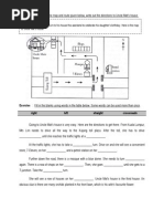 Instruction: Using The Map and Route Given Below, Write Out The Directions To Uncle Mat's House