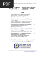 Download Myjict - Volume 1 - 2009 by Malaysian Journal of ICT SN24646469 doc pdf