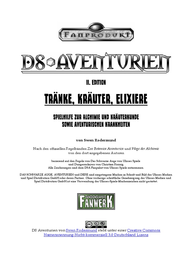 Dsa Wege Der Alchimie Pdf Free Download