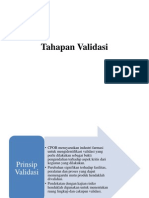 Tahapan Validasi