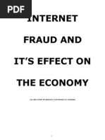 Download Internet Fraud and It Effect on Economy by enbassey SN24646941 doc pdf
