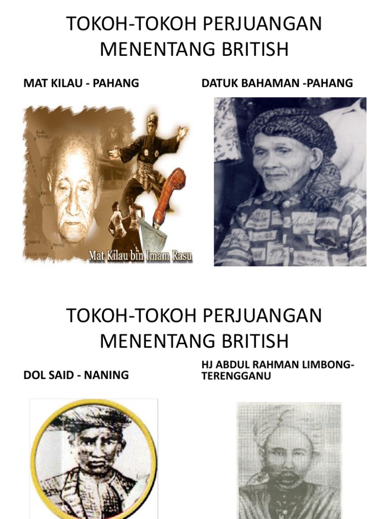 Gambar Tokoh-Tokoh Perjuangan Menentang British | PDF | Perjalanan ...