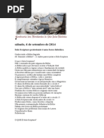 Sola Scriptura Protestante é Uma Farsa Diabólica