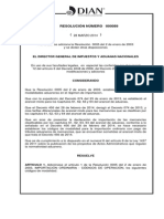 Resolución No 089 Del 24 de Marzo de 2014 Por La Cual Se Adiciona La Resolución 005 Del 2 de Enero de 2003 y Se Dictan Otras Disposiciones