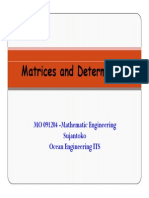 1 Matrices and Determinants SJK
