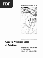 US Bureau of Reclamation - Guide for Preliminary Design of Arch Dams