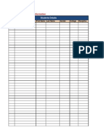 Data Format For Student Information: Students Details