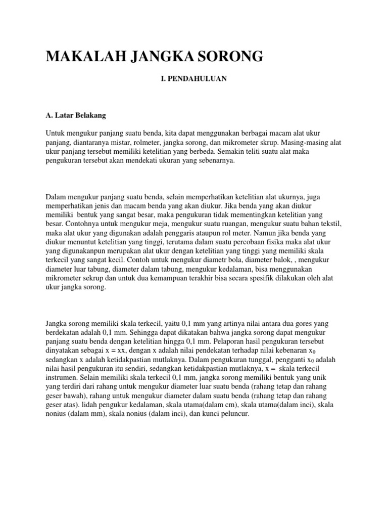 Makalah Jangka Sorong
