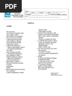 1º Teste Português 5º Ano