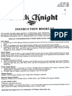 Williams Black Knight Instruction booklet