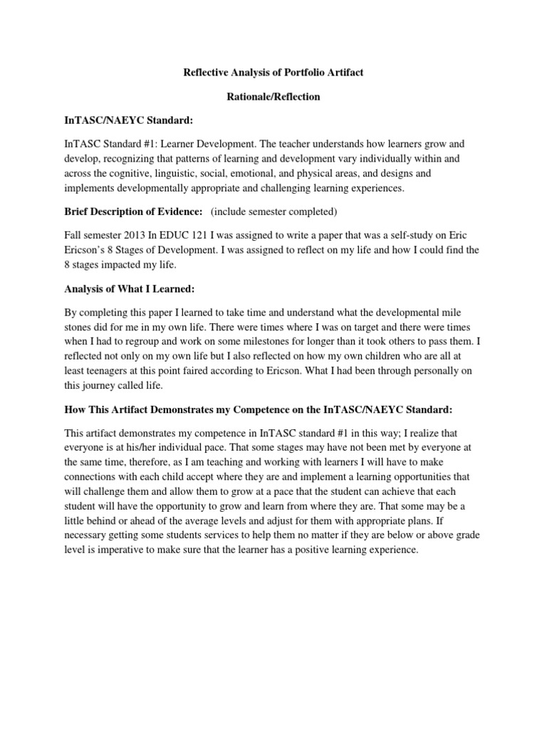 Reflective Analysis on Learner Development | PDF