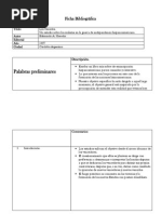 Ficha Bibliográfica.