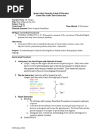 Unit Plan Parts of Speech