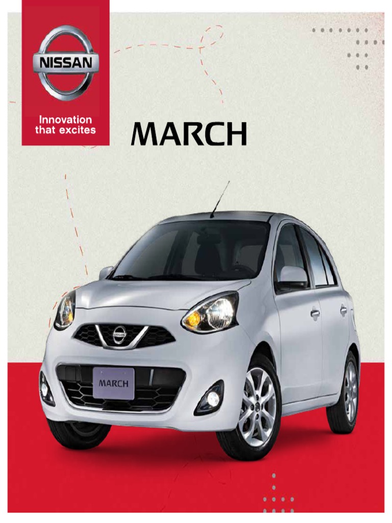 Ficha Técnica Nissan March Airbag Tecnología de vehículos