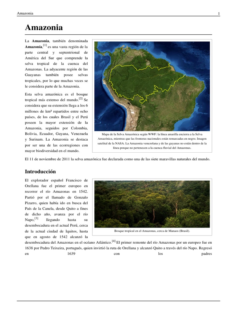 Biodiversidad y Desafíos de la Amazonia | PDF | Selva amazónica ...