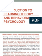 introduction to learning theory and behavioral psychology chap 4