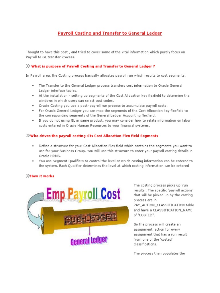 Oracle hrms payroll costing pdf oracle database debits and credits