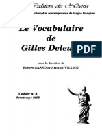 Villani-Sasso - Vocabulaire de Gilles Deleuze